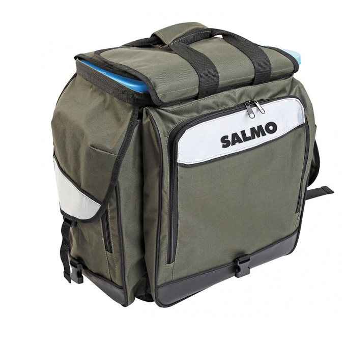 Ящик-рюкзак Salmo рыболовный зимний Salmo. Описание, фото, отзывы, купить.
