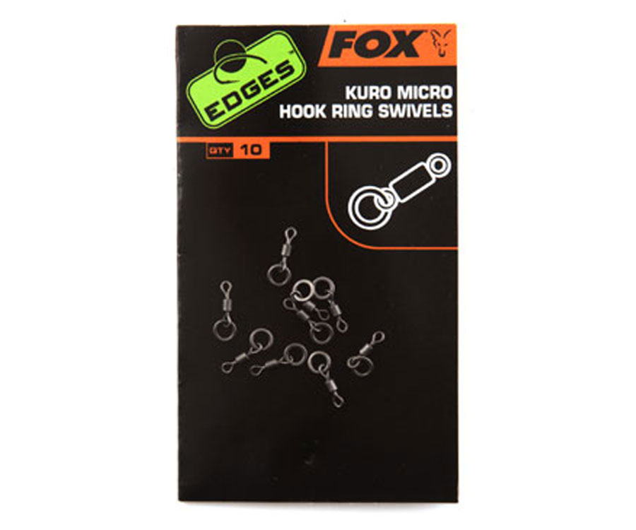 Вертлюг з кільцем FOX Kuro Micro Hook Ring Swivels
