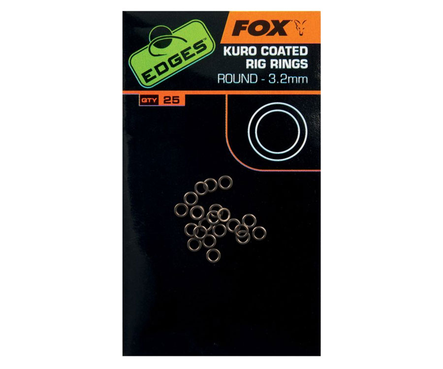 Кільця для монтажу FOX Edges Kuro Coated Rig Rings 3.2 мм M