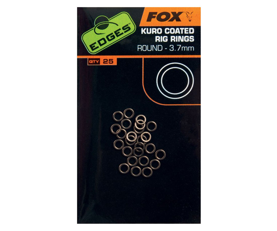 Кольца для монтажа FOX Edges Kuro Coated Rig Rings 3.7 мм L