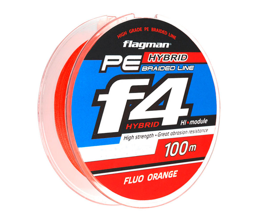 Шнур Flagman PE Hybrid F4 Orange 0,12мм 14lb