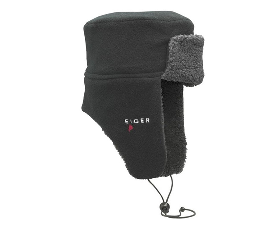 Шапка зимова Eiger Fleece Korean Hat Black S-M