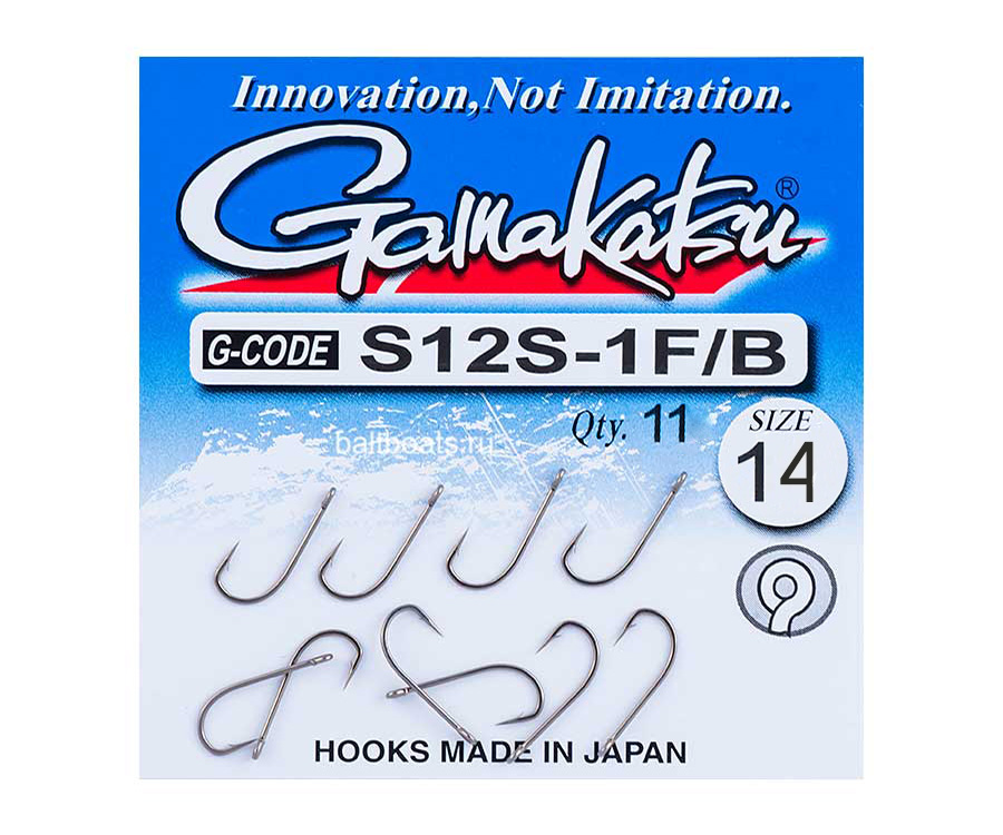 Крючок Gamakatsu S12S-1F/B №14