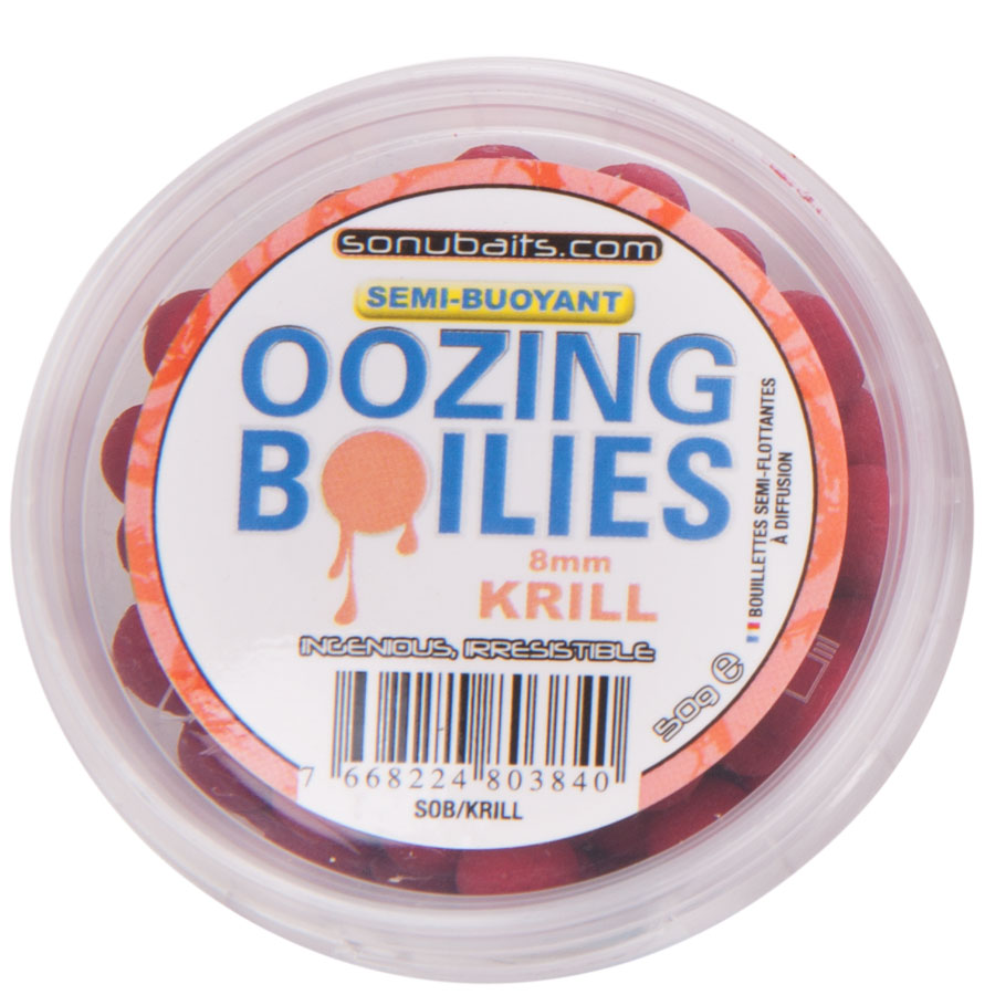 Бойли Sonubaits Semi-Buoyant Oozing Boilies Krill