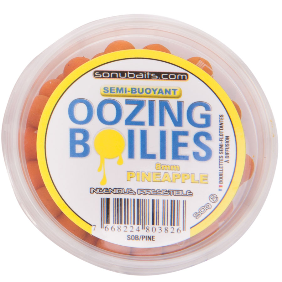Бойли Sonubaits Semi-Buoyant Oozing Boilies Pineapple