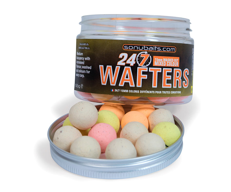 Бойлы Sonubaits 24/7 Mixed Colour Wafters 15 мм