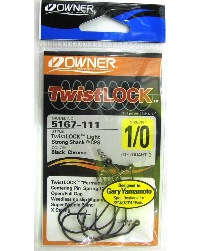Гачки Owner 5167 Twist Lock №1/0