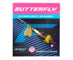 Блешня Flagman Butterfly 1,1г листок золото Жовта муха