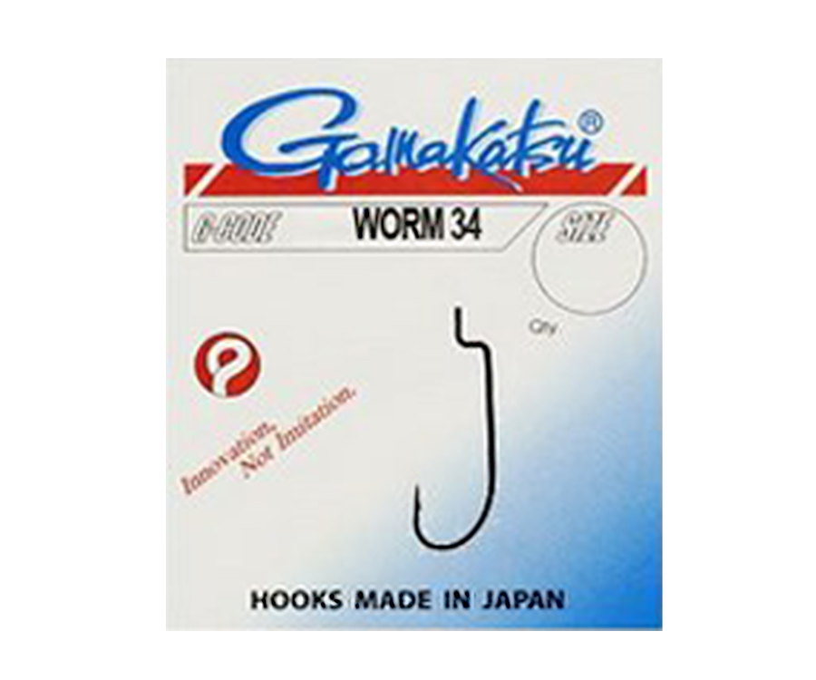 Крючок Gamakatsu Worm 34 NS №1