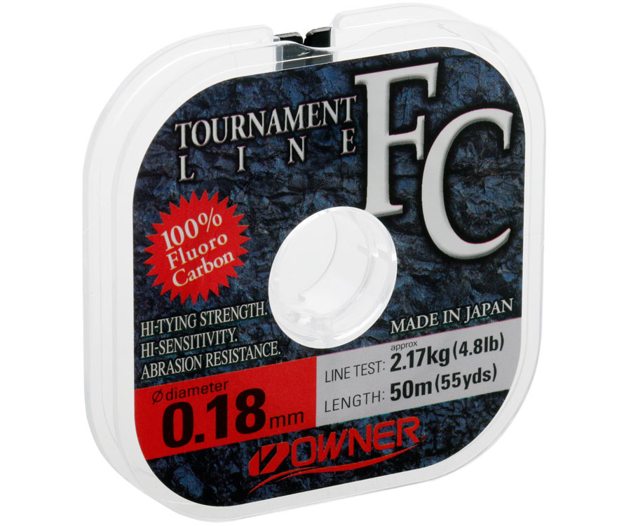 Жилка Owner Tournament Line FC 50 м, 0,18 мм