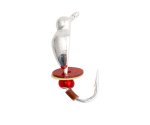 Мормишка вольфрамовая Flagman Німфа с вушком бисером 3.0мм срібло