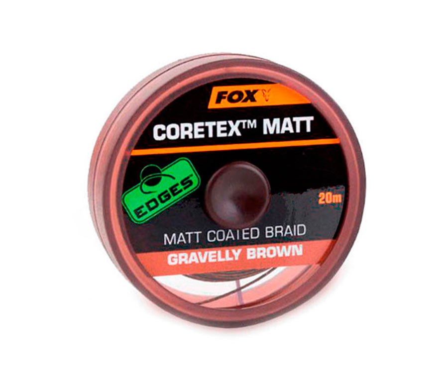 Поводковий матеріал FOX Matt Coretex Gravelly Brown 20 м 35 lb