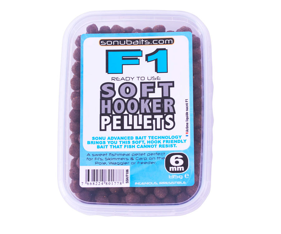 Пелетс насадочний Sonubaits Soft Hooker Pellets-F1 6 мм