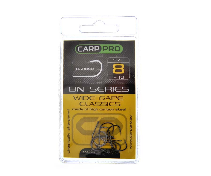carp pro  Carp Pro Black Nickel Wide Gape Classics 8