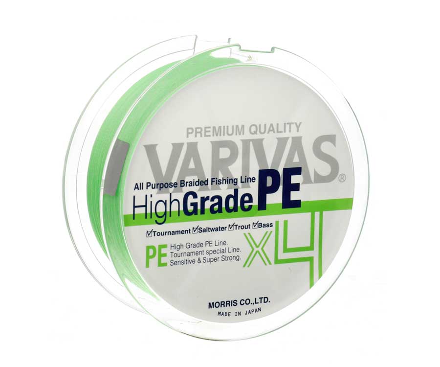 Шнур Varivas High Grade PE X4 Flash Green 150м #0.8
