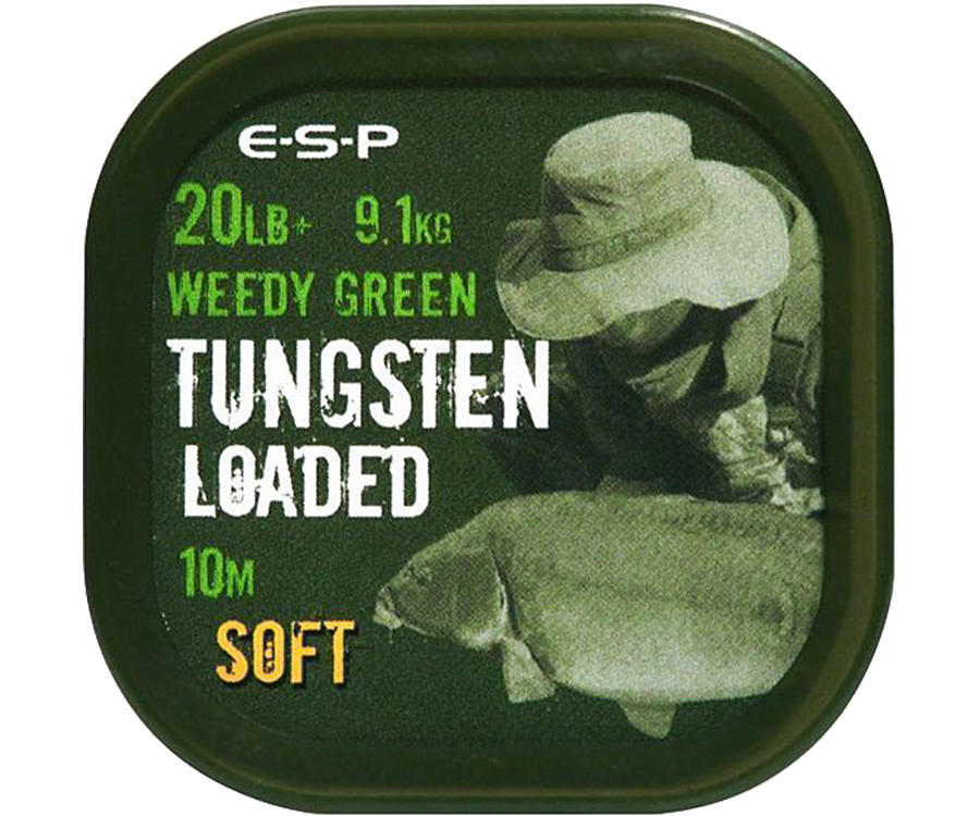 Поводковий матеріал Esp Tungsten Loaded 20 lb Weed Soft