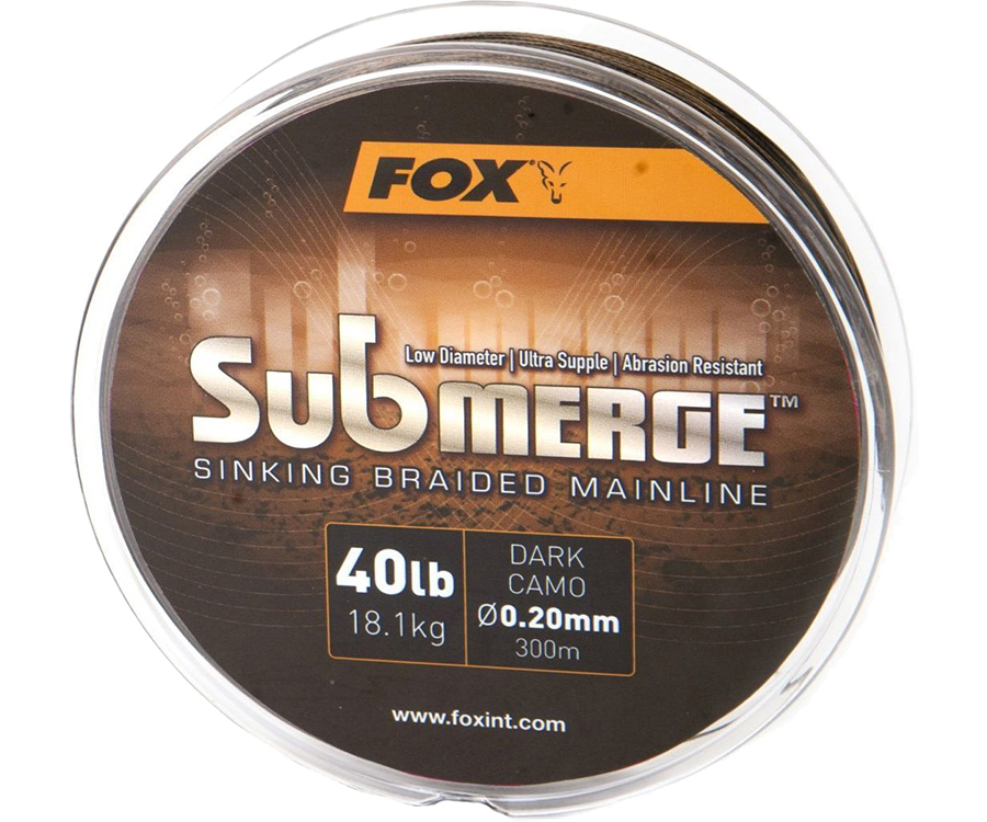 Шнур Fox Submerge Sinking Braided Mainline Dark Camo 0.20мм