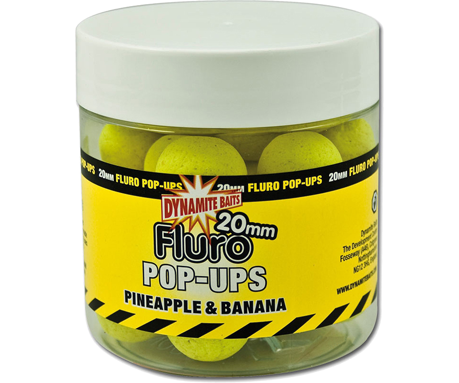 Бойлы Dynamite Baits Fluro Pop-Ups Pineapple & Banana 20 мм