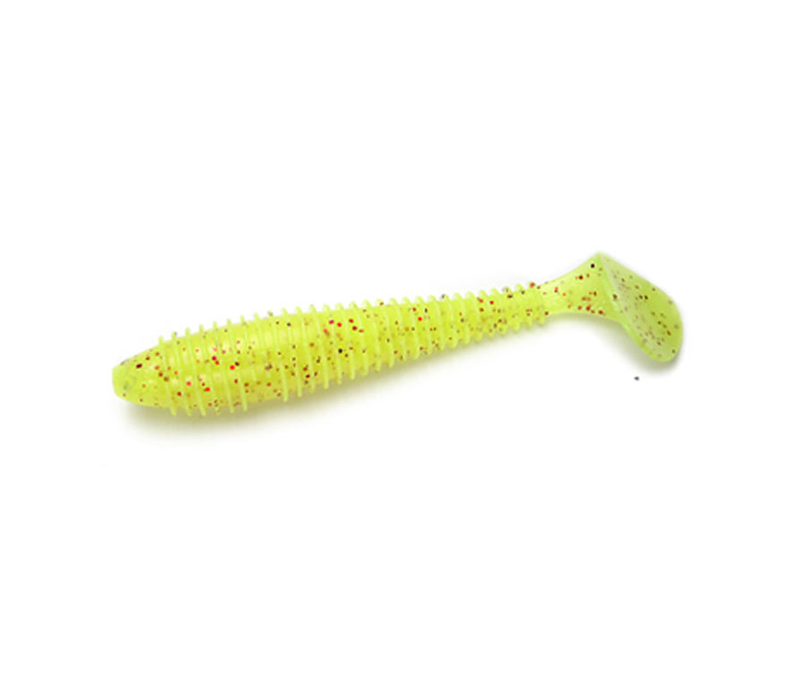 Віброхвіст Keitech Swing Impact Fat 3.3" Chartreuse Red Flake