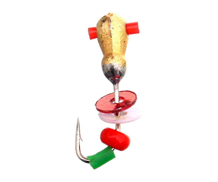 Мормышка вольфрамовая Flagman Муравей с отверстием пайетки и бисер d=2.5 золото