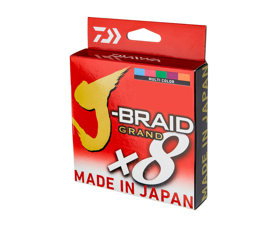 Шнур Daiwa J-Braid Grand x8 Multicolor 150м 0.18мм