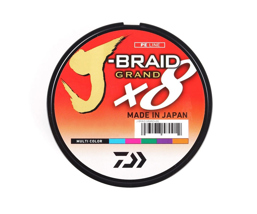 Шнур Daiwa J-Braid Grand x8 Multicolor 150м 0.13мм