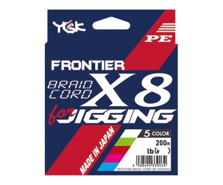 Шнур плетений YGK Frontier Braid Cord X8 for Jigging 200м #0.8 14lb
