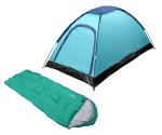 Набор Flagman Палатка Halt Mono + Спальный мешок Green