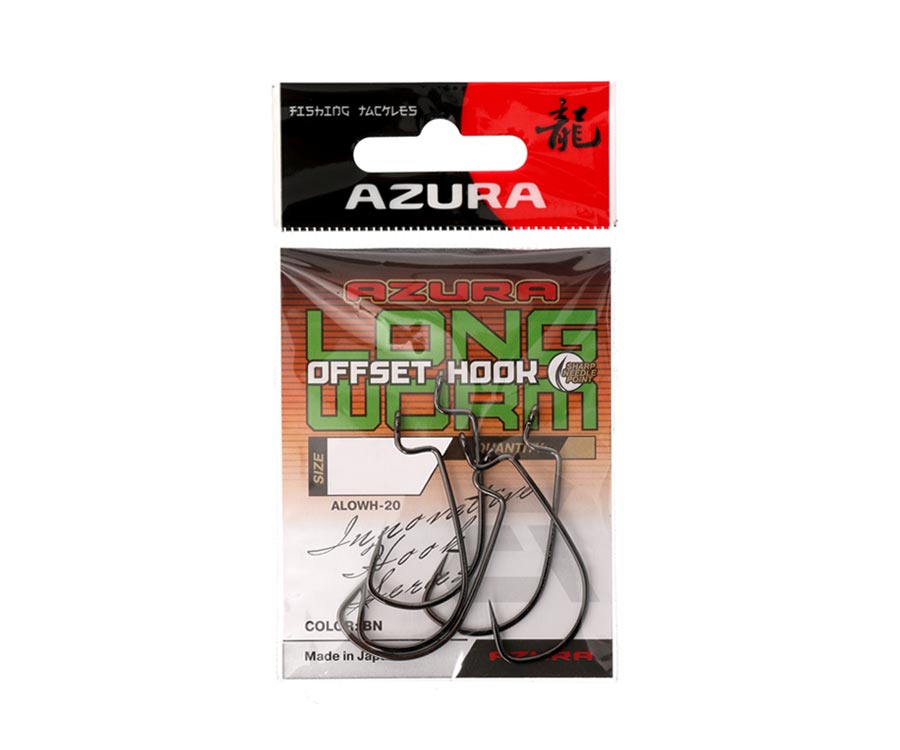azura  Azura Long Offset Worm Hook 1