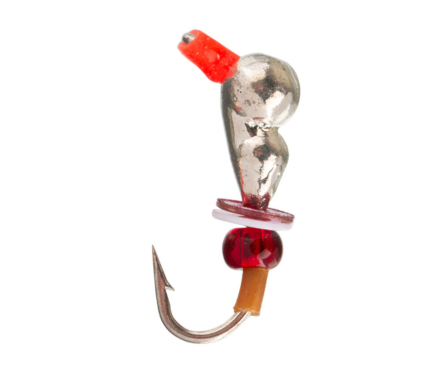 Мормышка вольфрамовая Flagman Самка мурашки с ушком пайетки и кембрик d=3 серебро