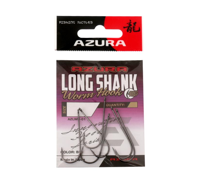 Крючки Azura Long Worm Hook №2