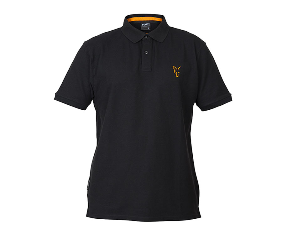 Акція на Футболка FOX Collection Black/Orange Polo Shirt L від Flagman - 2