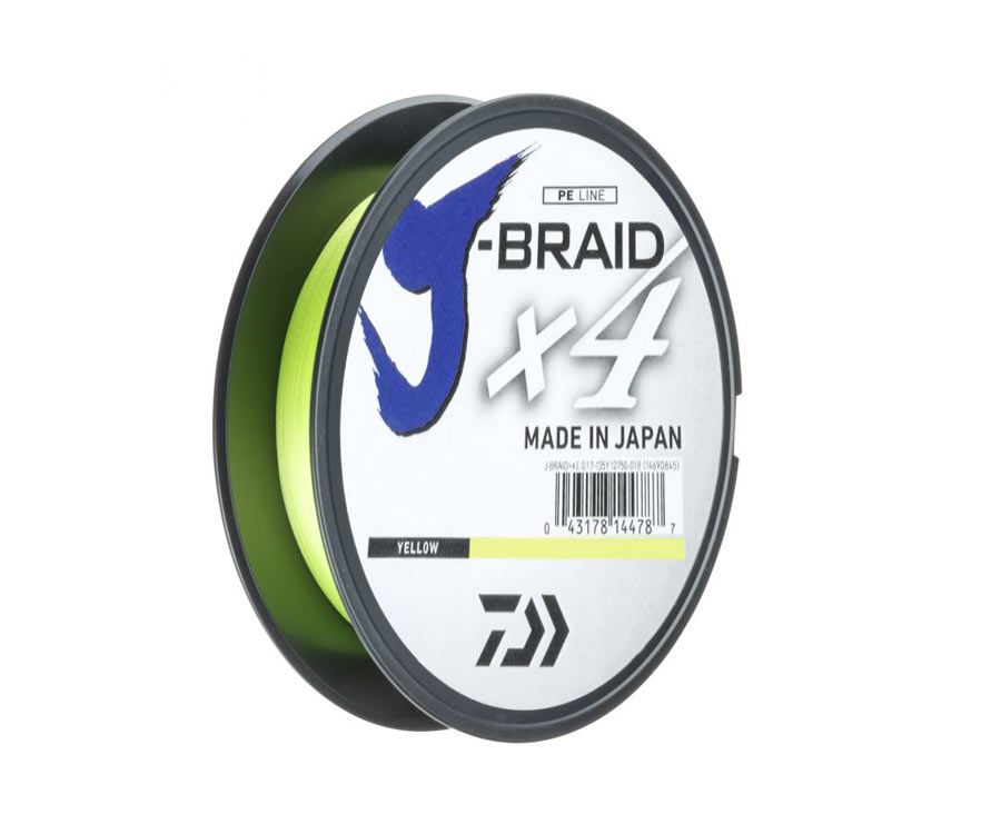 Шнур Daiwa J-Braid x4 Yellow 270м 0.21мм