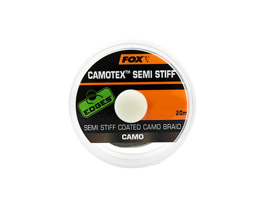 Поводковый материал в оплетке FOX Camotex Semi Stiff 20lb