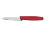Кухонный нож Victorinox Paring с серрейторным лезвием 8см красный