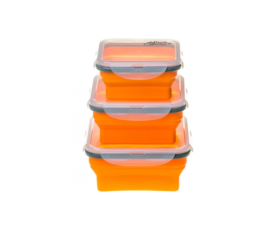 Акція на Набір контейнеров складных Tramp (0.4л, 0.7л, 0.9л), помаранчевий від Flagman