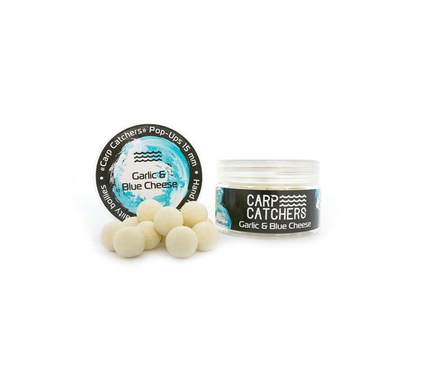 Бойли pop-up Carp Catchers Garlic&Blue Cheese 15мм