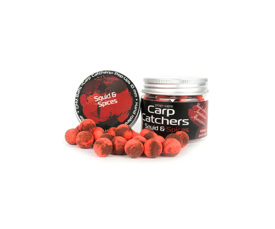 Бойлы pop-up Carp Catchers Squid&Spices 10мм