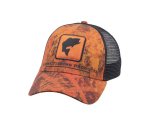 Кепка Simms Bass Icon Trucker Velocity Print Orange