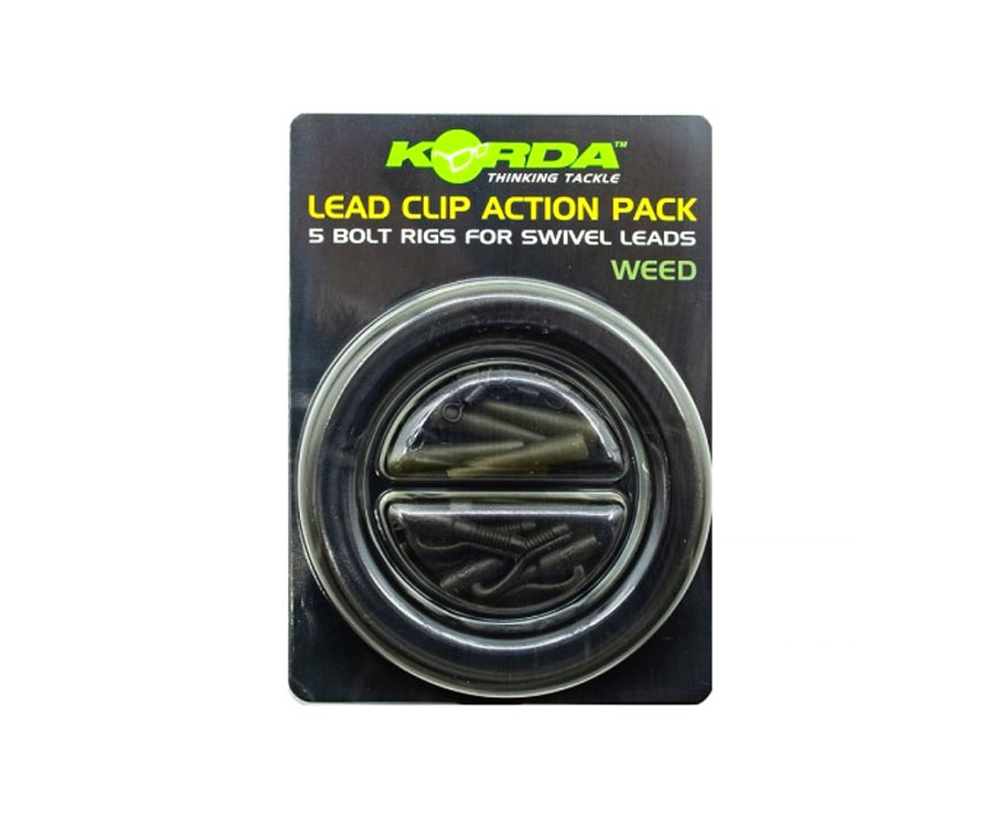 Набір Korda Lead Clip Action Pack Weedy Green