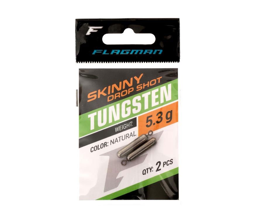 Грузило вольфрамове Flagman Tungsten Skinny Drop Shot 5.3г
