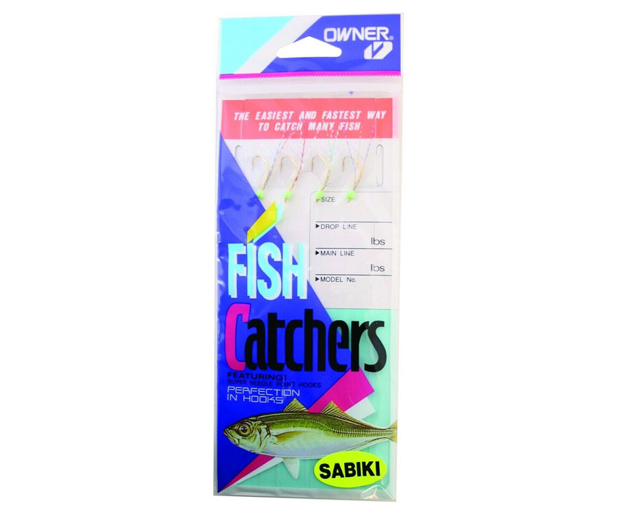Морське оснащення Owner 5536 Sabiki Mackerel Fish Skin №04, 4 гачків