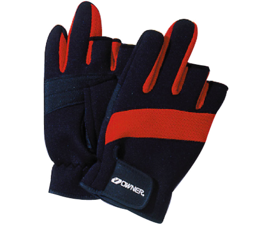 Перчатки Owner Meshy Glove 3 Finger Cut Assort 9642 L Red