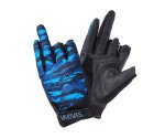 Рукавички Varivas VAG-24 Mesh Glove 3 Blue Camo LL
