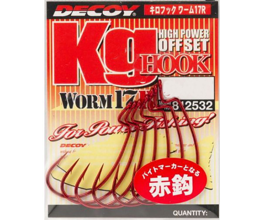 decoy  Decoy Kg Hook Worm 17 Red 1/0