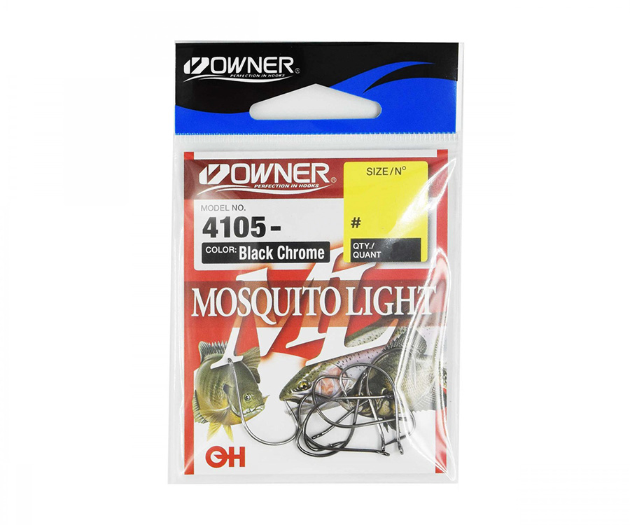 Крючки Owner 4105 Mosquito Light №1/0. Описание, фото, отзывы