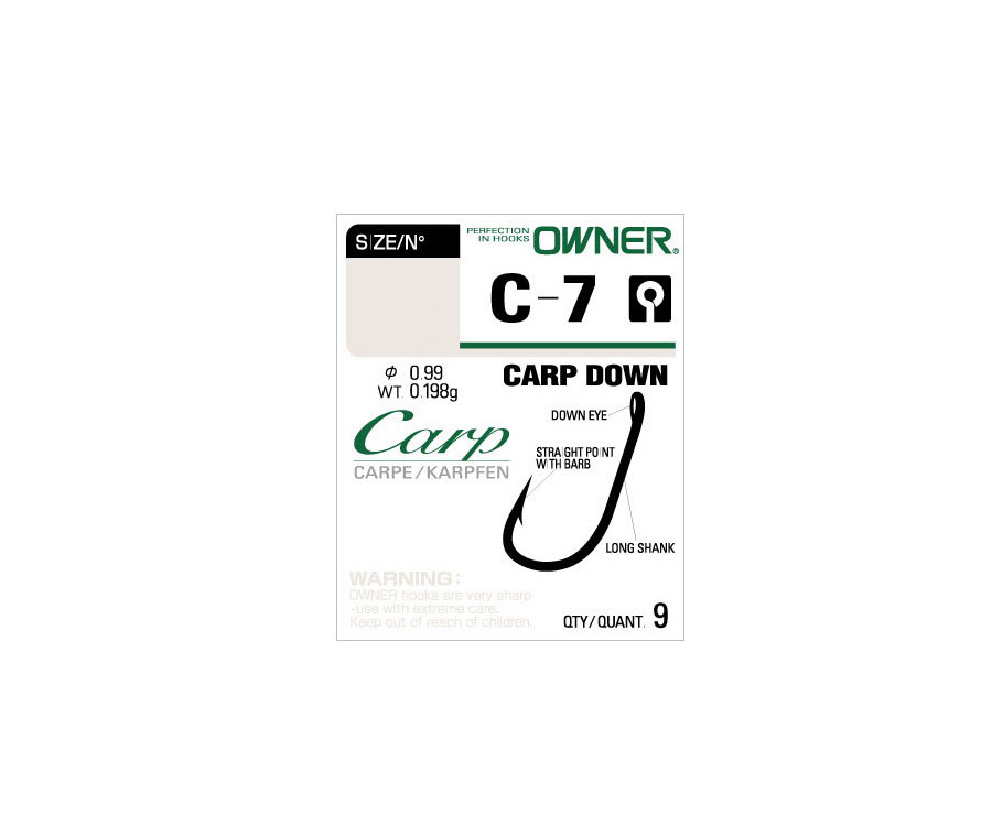 Крючки Owner Carp Down C7-53267 №1