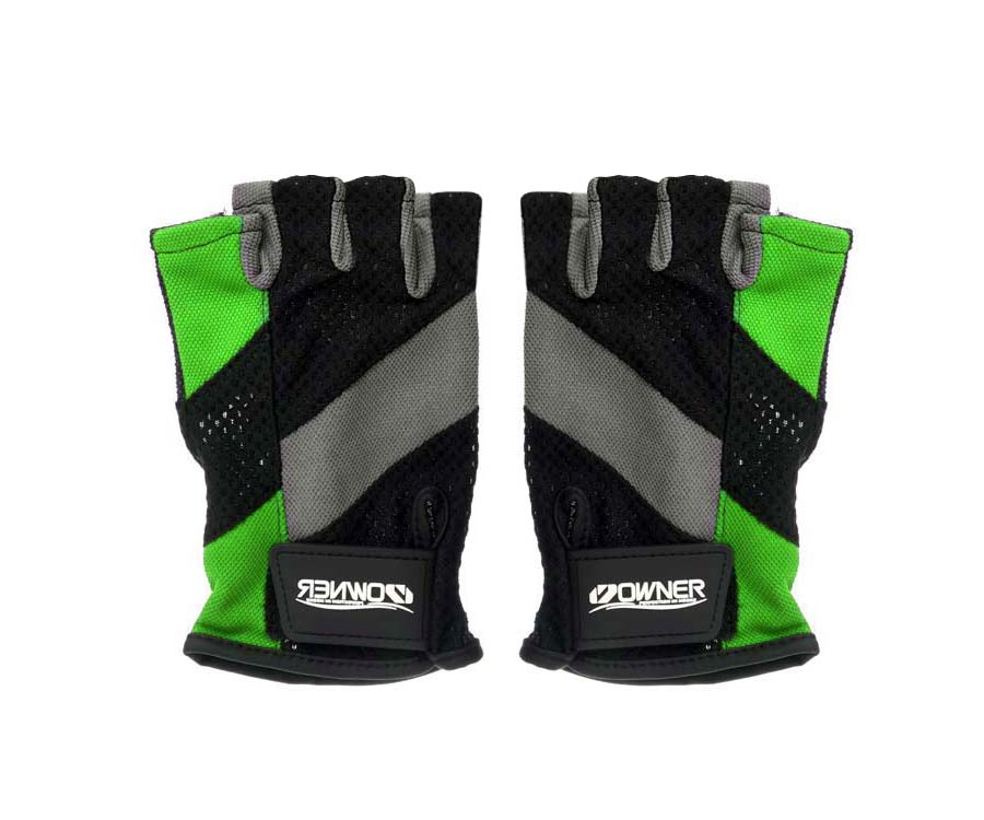 Перчатки Owner Light Meshy Glove 5 Finger Cut Assort 9654 L Green
