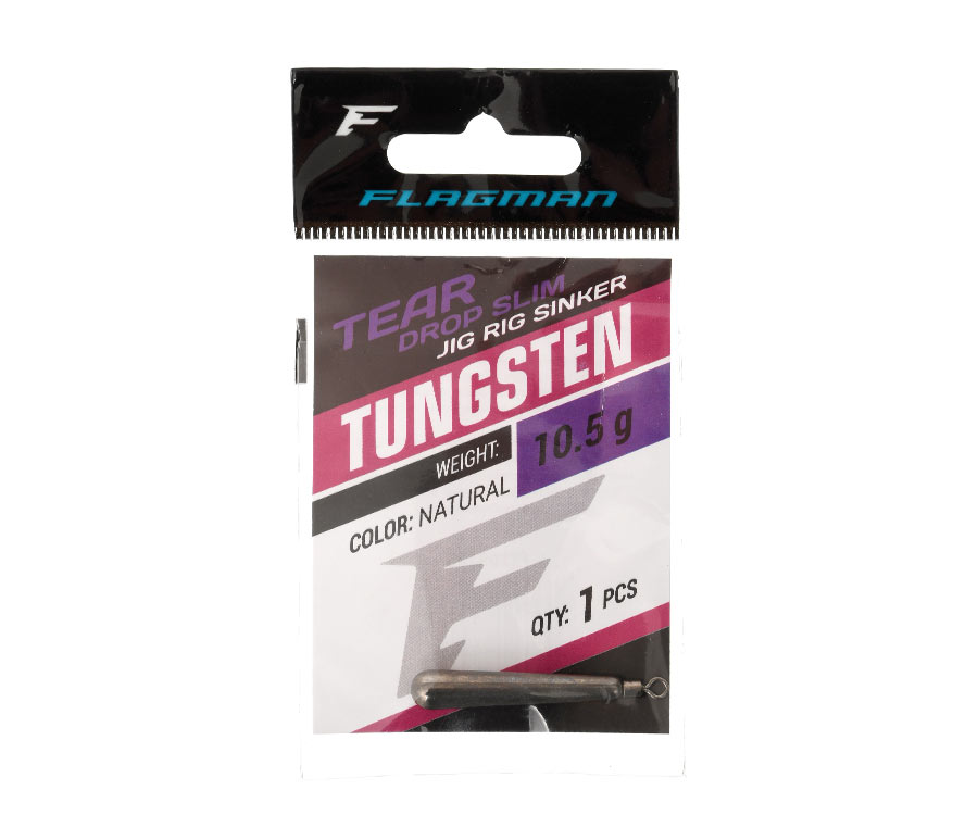 Грузило вольфрамовое Flagman Tungsten Tear Drop Slim 10.5г