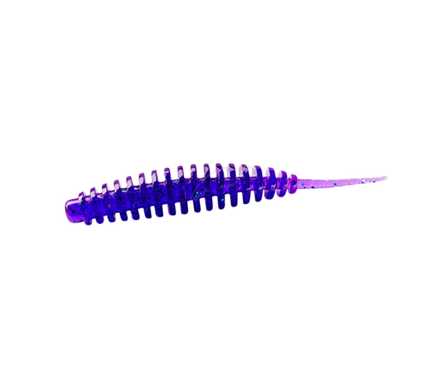 Черв'як Fishup Tanta 1.5" #060 Dark Violet/Peacock & Silver